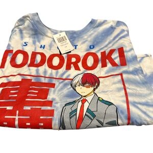 Todoroki Kids Graphic T-Shirt - Blue and Red